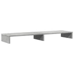 Skjermhylle Betonggrå 100X27X10 Cm Konstruert Tre