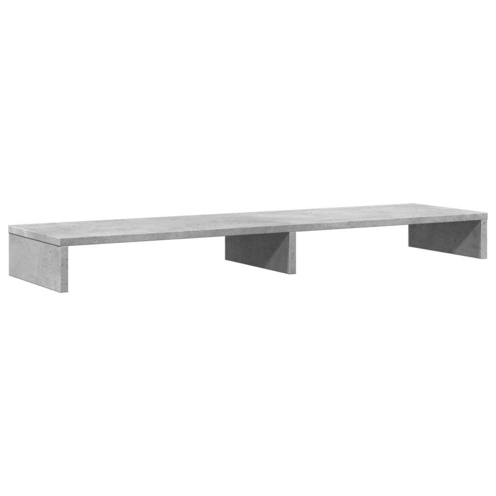 Skjermhylle Betonggrå 100X27X10 Cm Konstruert Tre
