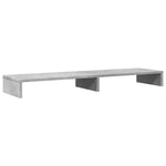 Skjermhylle Betonggrå 100X27X10 Cm Konstruert Tre