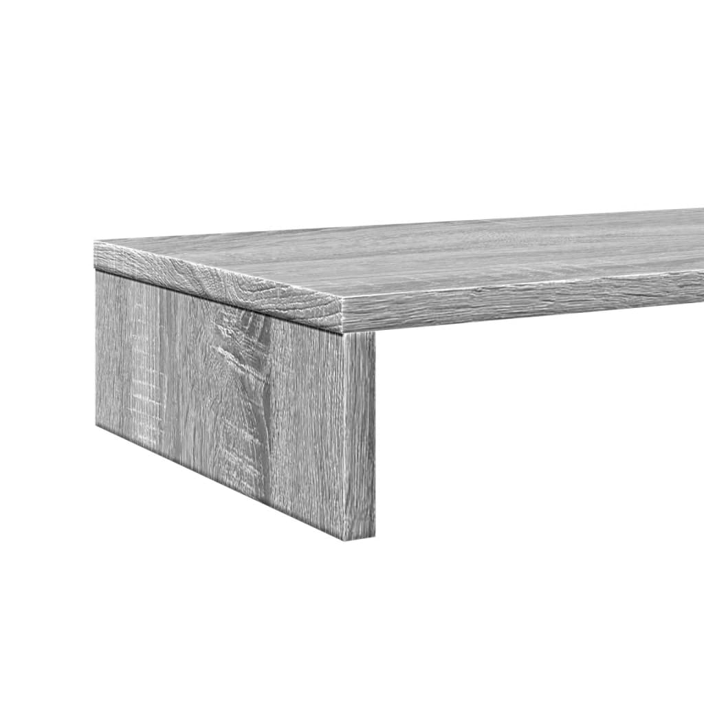 Skjermhylle Grå Sonoma 100X27X10 Cm Konstruert Tre