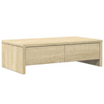 Skjermstativ Med Skuffer Sonoma Eik 50X27X15 Cm Konstruert Tre