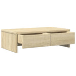 Skjermstativ Med Skuffer Sonoma Eik 50X27X15 Cm Konstruert Tre