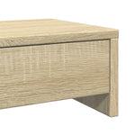 Skjermstativ Med Skuffer Sonoma Eik 50X27X15 Cm Konstruert Tre