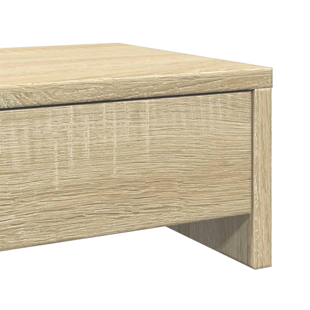 Skjermstativ Med Skuffer Sonoma Eik 50X27X15 Cm Konstruert Tre