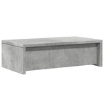 Skjermstativ Med Skuffer Betonggrå 50X27X15 Cm Konstruert Tre
