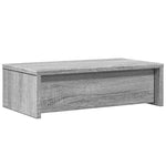 Skjermstativ Med Skuffer Grå Sonoma 50X27X15 Cm Konstruert Tre