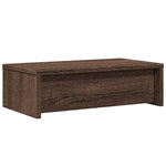 Skjermstativ Med Skuffer Brun Eik 50X27X15 Cm Konstruert Tre