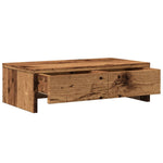 Skjermstativ Med Skuffer Gammelt Tre 50X27X15 Cm Konstruert Tre
