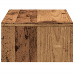 Skjermstativ Med Skuffer Gammelt Tre 50X27X15 Cm Konstruert Tre