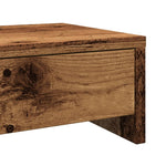 Skjermstativ Med Skuffer Gammelt Tre 50X27X15 Cm Konstruert Tre