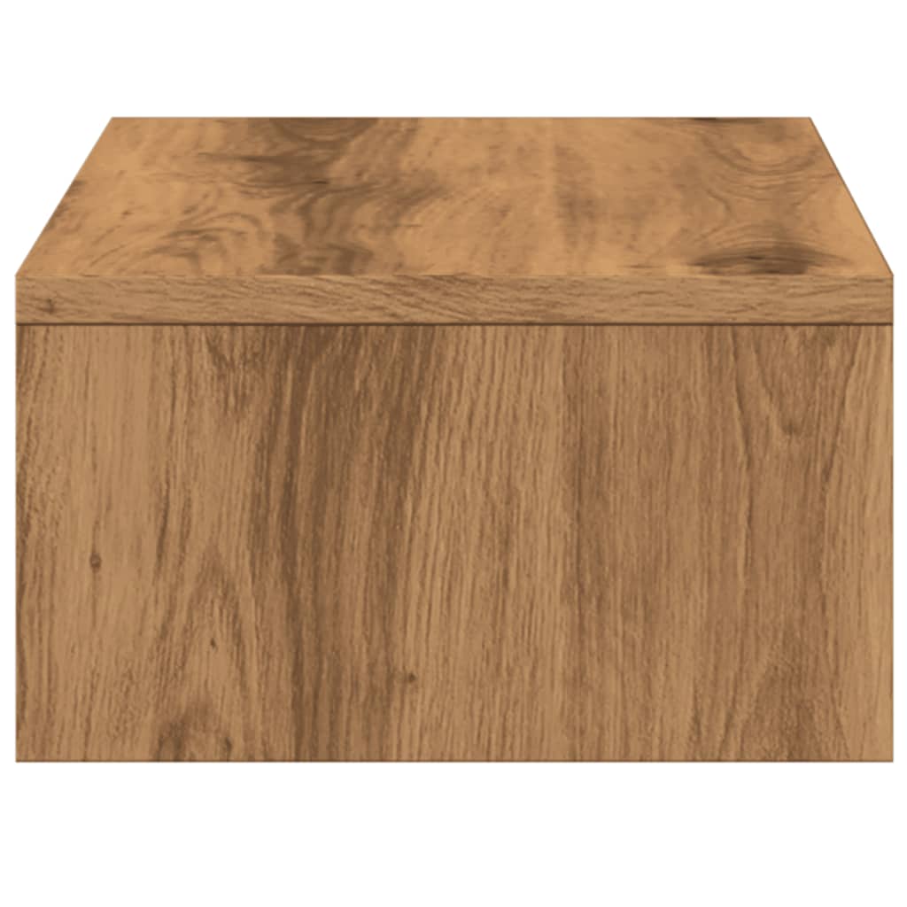Skjermstativ Med Skuffer Artisan Eik 50X27X15 Cm Konstruert Tre