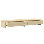 Skjermstativ Med Skuffer Sonoma Eik 100X27X15 Cm Konstruert Tre