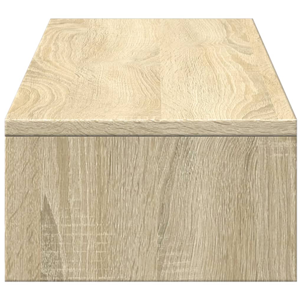 Skjermstativ Med Skuffer Sonoma Eik 100X27X15 Cm Konstruert Tre