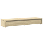 Skjermstativ Med Skuffer Sonoma Eik 100X27X15 Cm Konstruert Tre