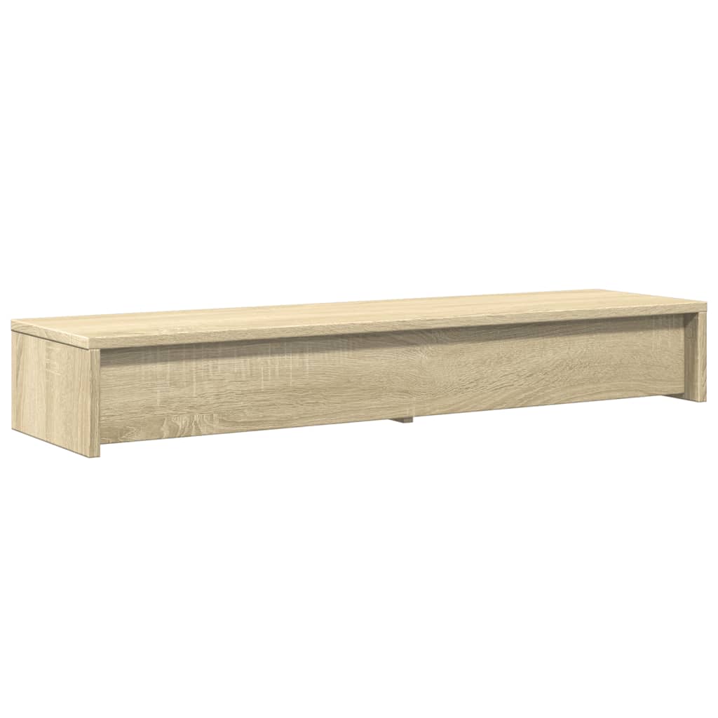Skjermstativ Med Skuffer Sonoma Eik 100X27X15 Cm Konstruert Tre