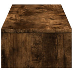 Skjermstativ Med Skuffer Røkt Eik 100X27X15 Cm Konstruert Tre