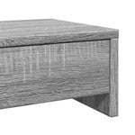 Skjermstativ Med Skuffer Grå Sonoma 100X27X15 Cm Konstruert Tre