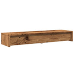 Skjermstativ Med Skuffer Gammelt Tre 100X27X15Cm Konstruert Tre