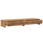 Skjermstativ Med Skuffer Artisan Eik 100X27X15Cm Konstruert Tre