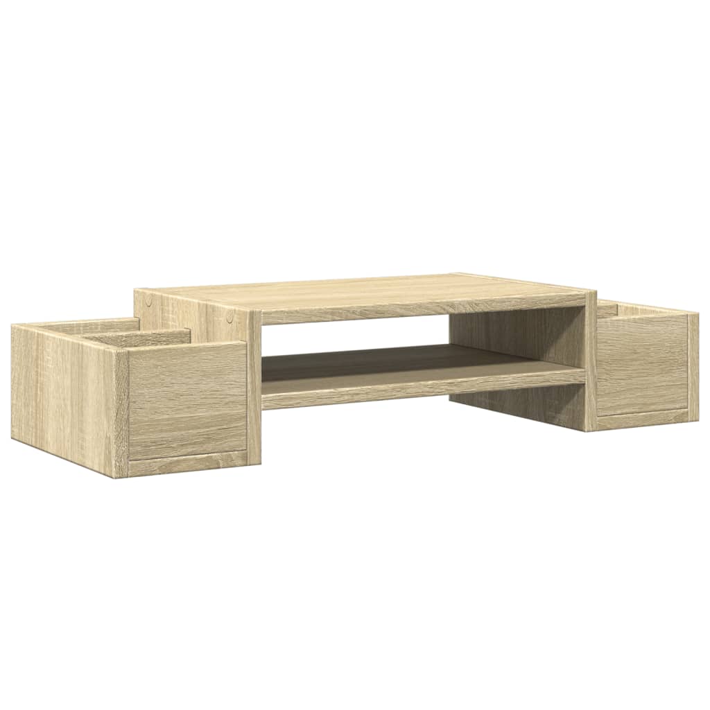 Skjermhylle Oppbevaring Sonoma Eik 70X27X15 Cm Konstruert Tre
