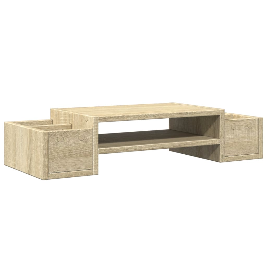 Skjermhylle Oppbevaring Sonoma Eik 70X27X15 Cm Konstruert Tre