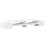 Skjermhylle Oppbevaring Hvit 100X27X15 Cm Konstruert Tre