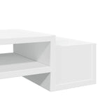 Skjermhylle Oppbevaring Hvit 100X27X15 Cm Konstruert Tre