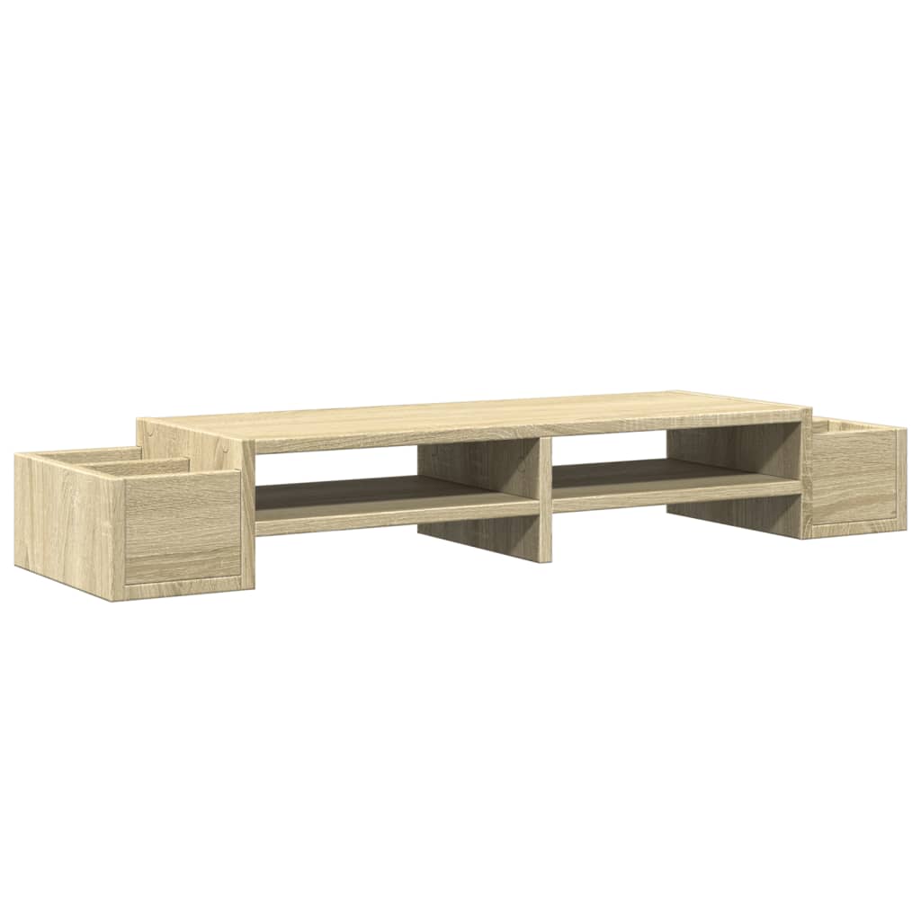 Skjermhylle Oppbevaring Sonoma Eik 100X27X15 Cm Konstruert Tre