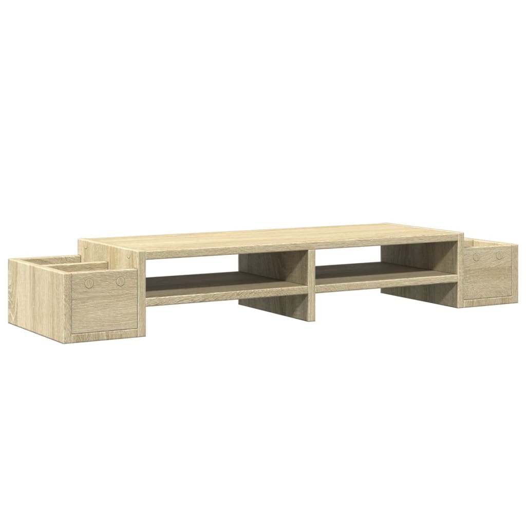 Skjermhylle Oppbevaring Sonoma Eik 100X27X15 Cm Konstruert Tre