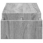 Skjermhylle Oppbevaring Grå Sonoma 100X27X15 Cm Konstruert Tre