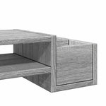 Skjermhylle Oppbevaring Grå Sonoma 100X27X15 Cm Konstruert Tre