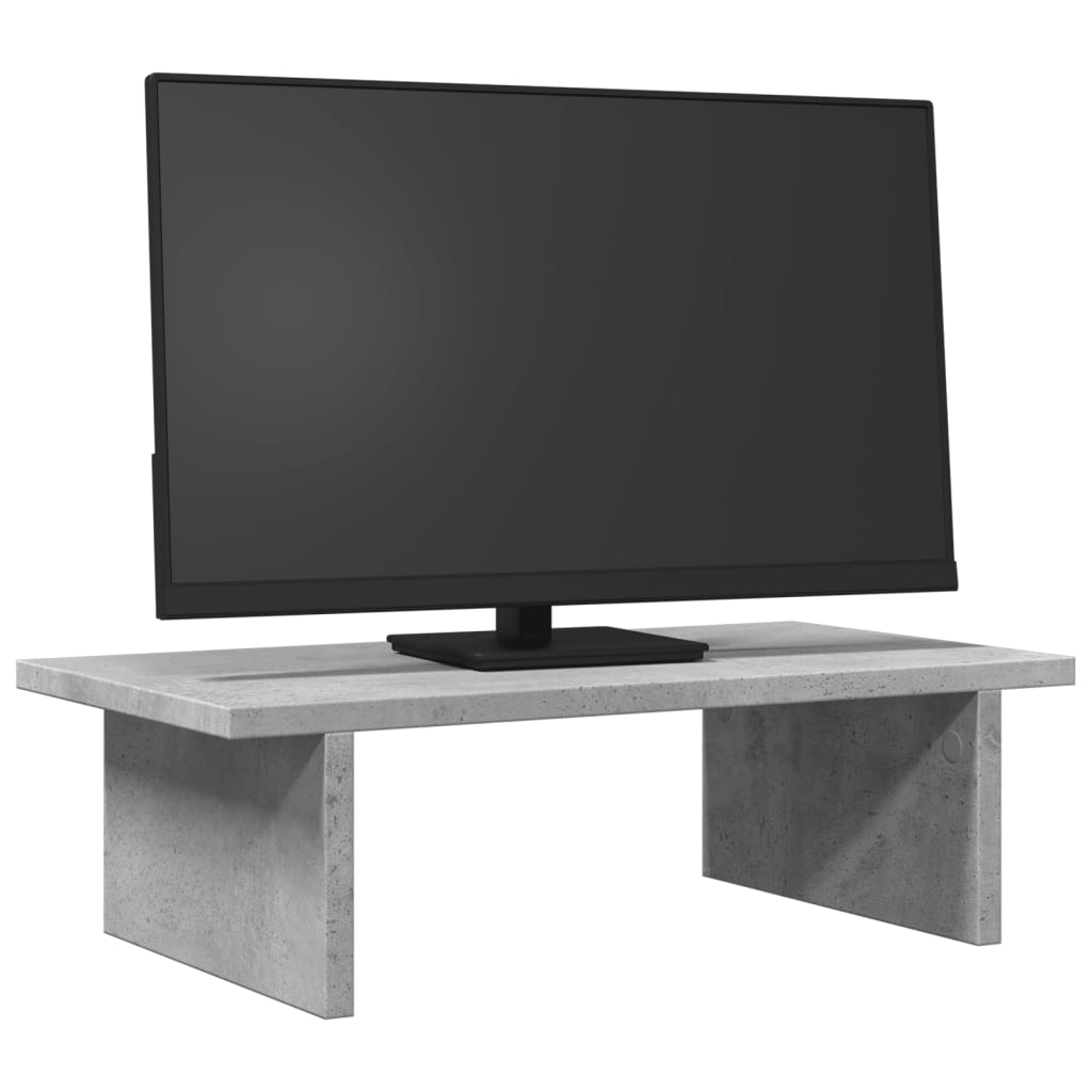 Skjermhylle Betonggrå 50X27X15 Cm Konstruert Tre