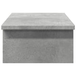 Skjermhylle Betonggrå 50X27X15 Cm Konstruert Tre