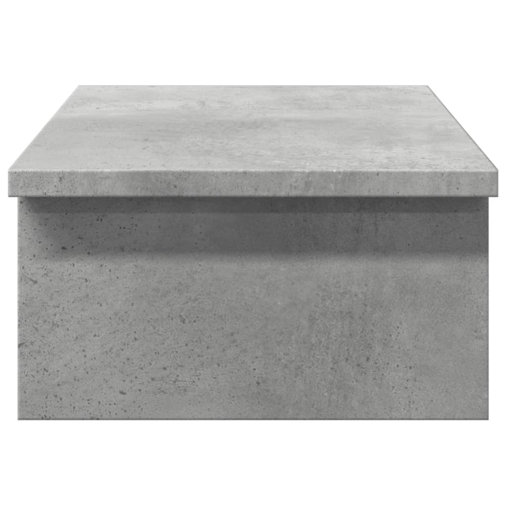 Skjermhylle Betonggrå 50X27X15 Cm Konstruert Tre