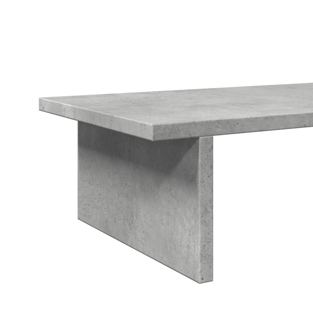 Skjermhylle Betonggrå 50X27X15 Cm Konstruert Tre