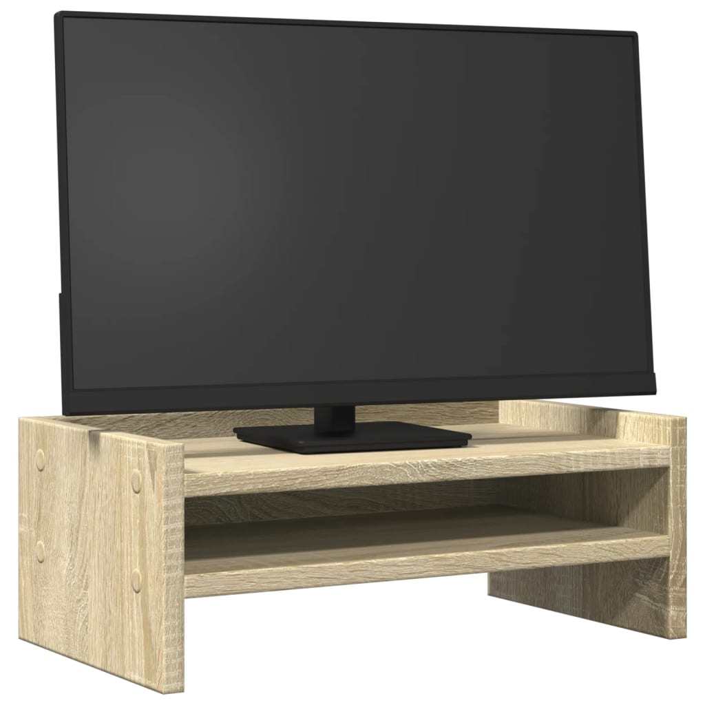 Skjermstativ Sonoma Eik 42X24X16 Cm Konstruert Tre
