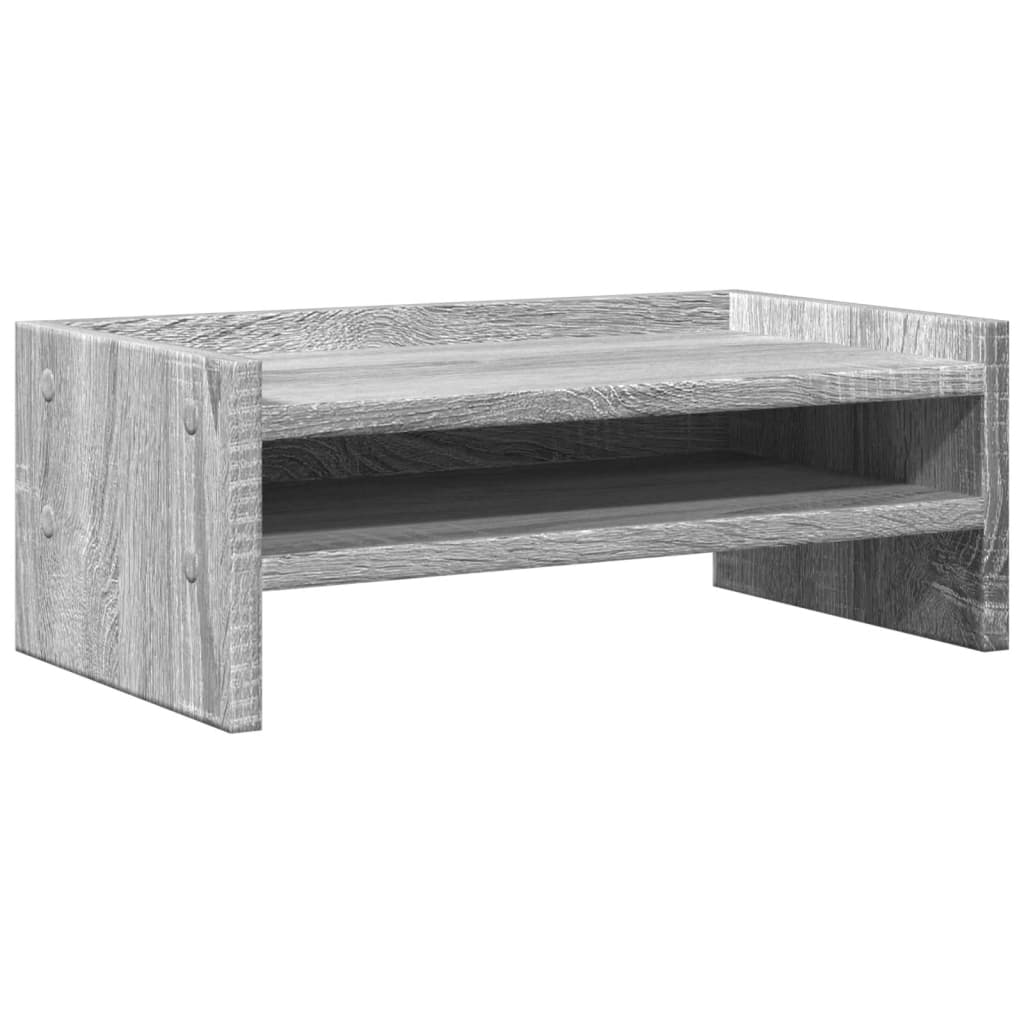 Skjermstativ Grå Sonoma 42X24X16 Cm Konstruert Tre