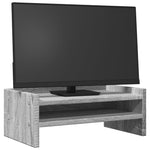 Skjermstativ Grå Sonoma 42X24X16 Cm Konstruert Tre