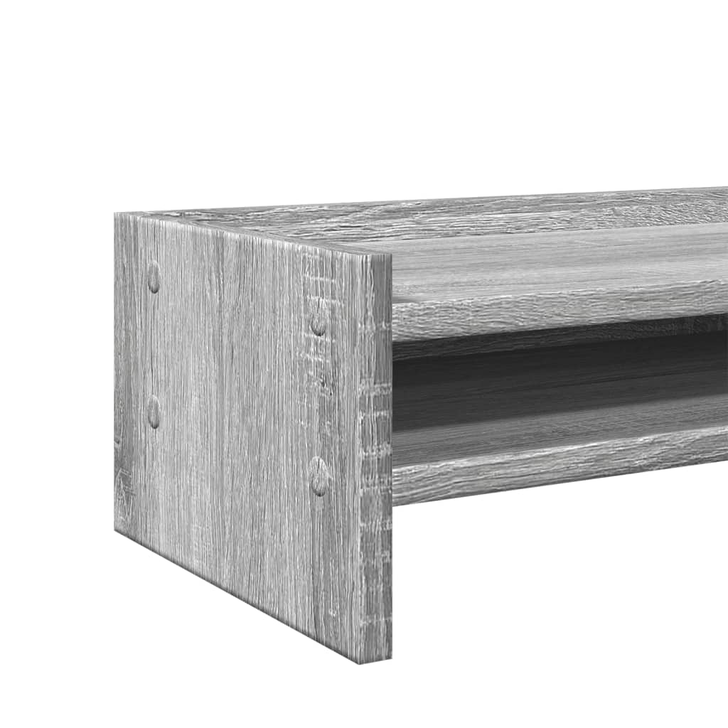 Skjermstativ Grå Sonoma 42X24X16 Cm Konstruert Tre