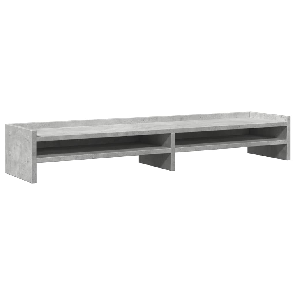 Skjermstativ Betonggrå 100X24X16 Cm Konstruert Tre