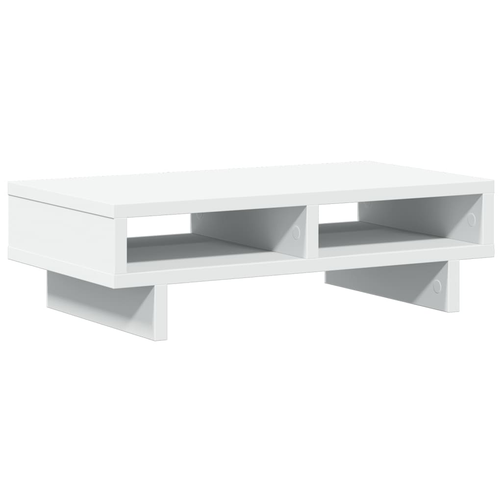 Skjermstativ Hvit 50X27X15 Cm Konstruert Tre