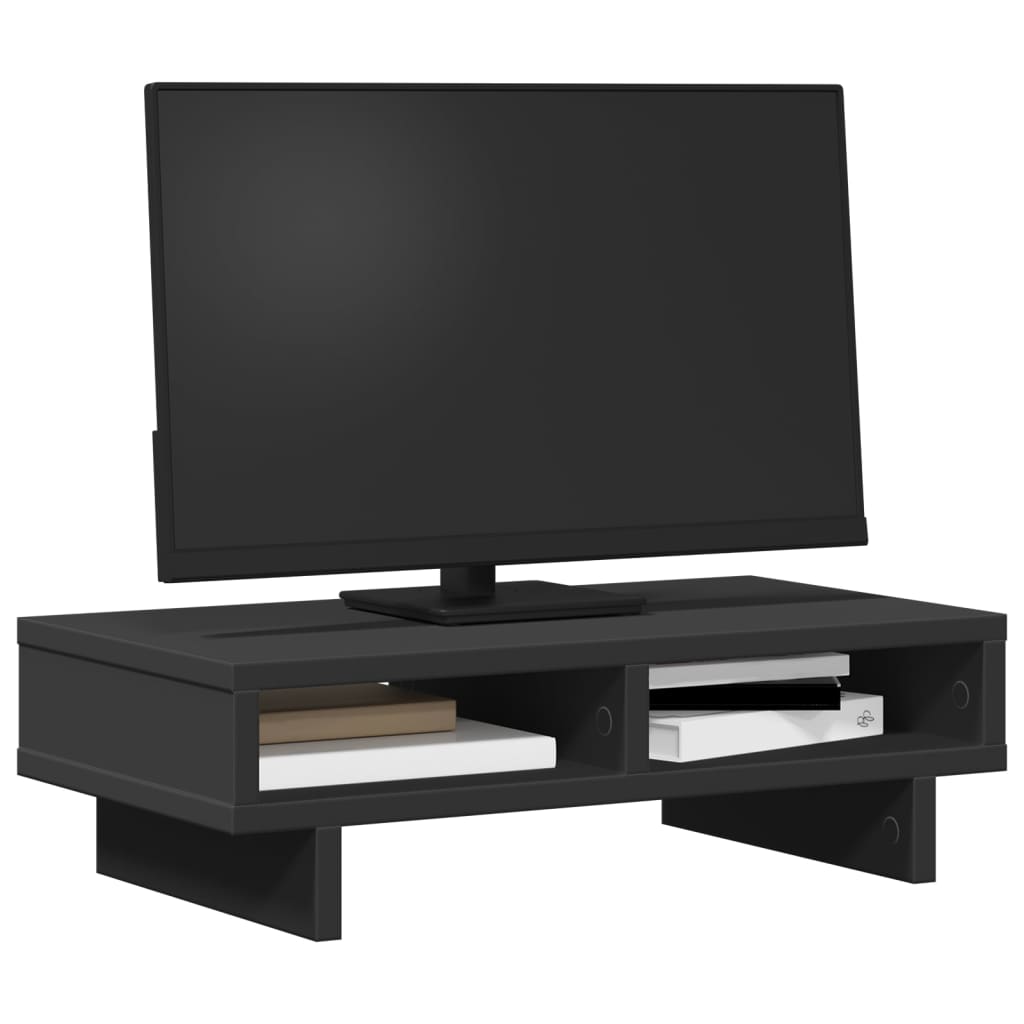 Skjermstativ Svart 50X27X15 Cm Konstruert Tre