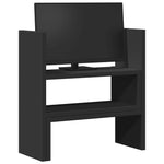 Justerbar Skrivebordshylle Svart 40X17X41 Cm Konstruert Tre