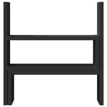 Justerbar Skrivebordshylle Svart 40X17X41 Cm Konstruert Tre