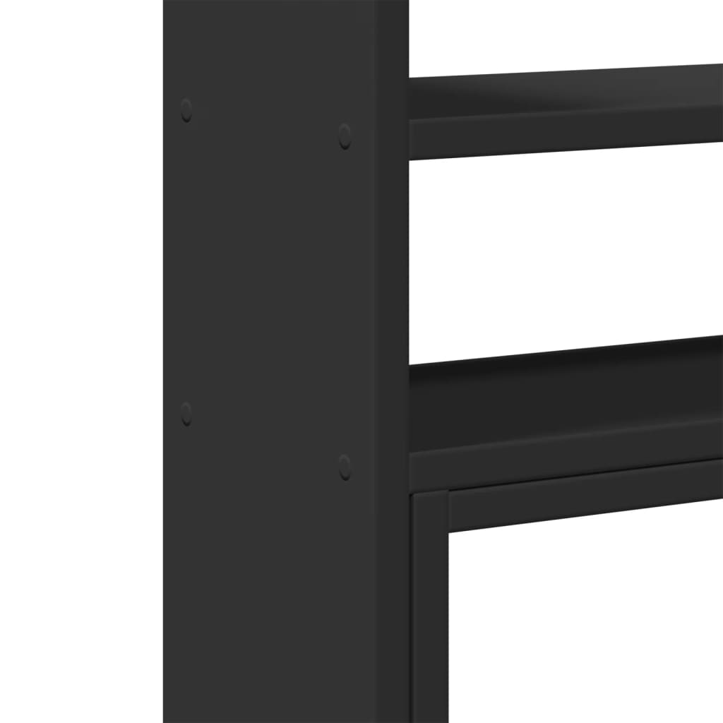 Justerbar Skrivebordshylle Svart 40X17X41 Cm Konstruert Tre