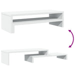 Skjermstativ Hvit 54X22X15 Cm Konstruert Tre
