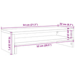 Skjermstativ Svart 54X22X15 Cm Konstruert Tre