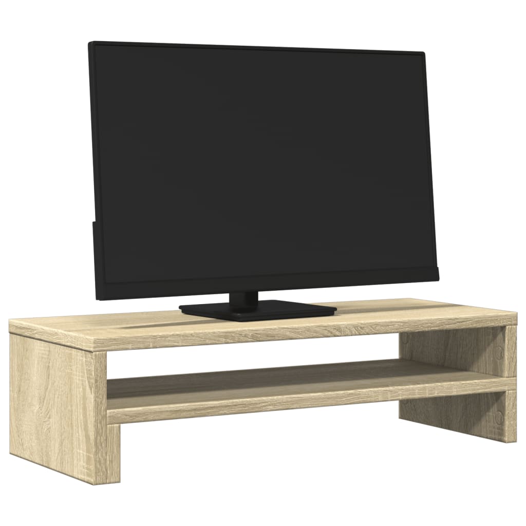 Skjermstativ Sonoma Eik 54X22X15 Cm Konstruert Tre