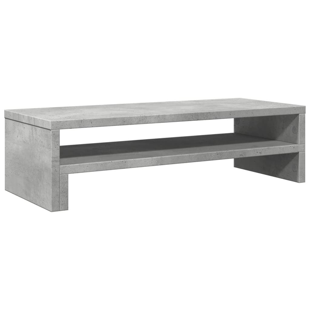 Skjermhylle Betonggrå 54X22X15 Cm Konstruert Tre