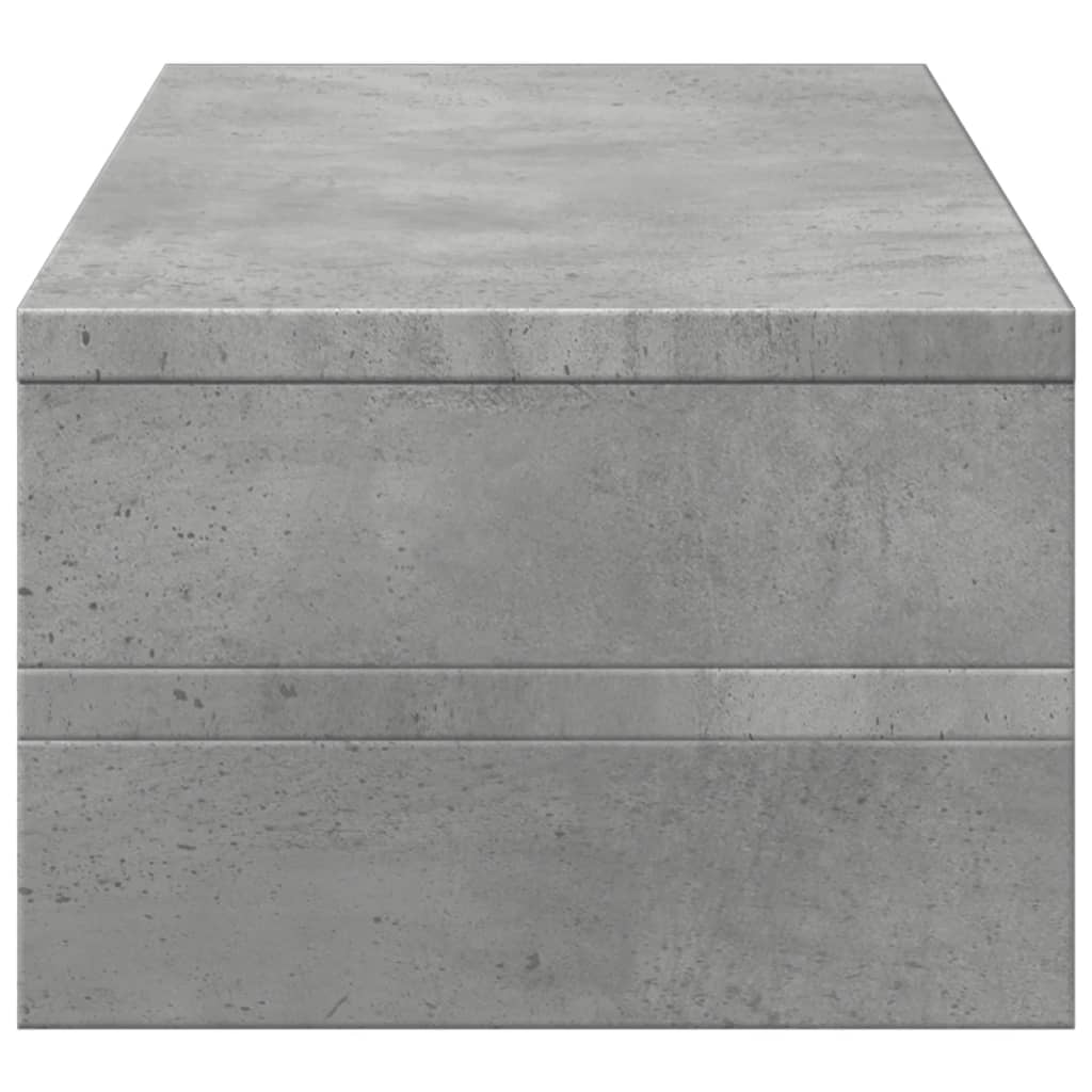 Skjermhylle Betonggrå 54X22X15 Cm Konstruert Tre